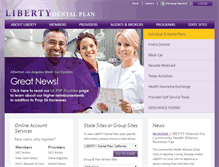 Tablet Screenshot of libertydentalplan.com